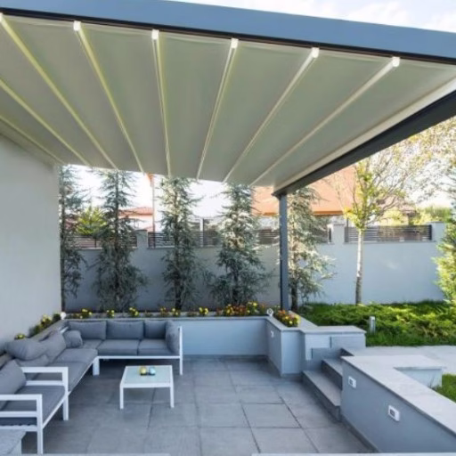 Instalación de pérgolas Corradi en Barcelona B Space - Instalación de pérgolas Corradi en Barcelona